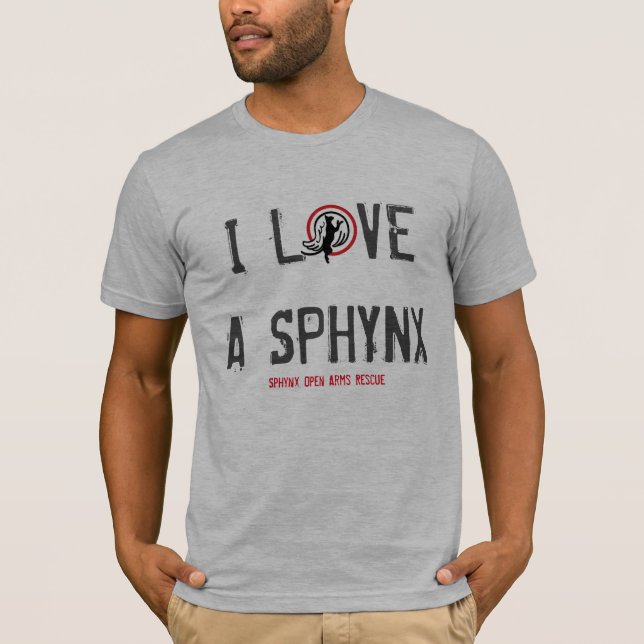 I Love a Sphynx T-Shirt (Front)