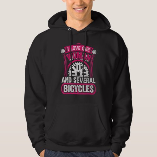 I Love A Woman And Several Bicycles  Cyclist Hoodie