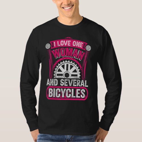 I Love A Woman And Several Bicycles  Cyclist T_Shirt