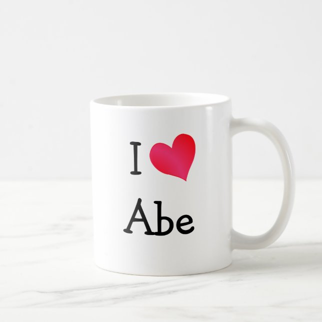 I Love Abe Coffee Mug (Right)