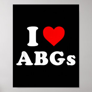 I Love Abgs Funny I Love Asian Baby Girls Poster
