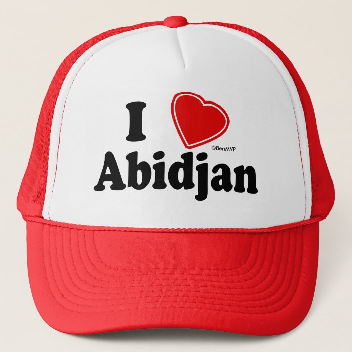 I Love Abidjan Trucker Hat