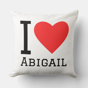 I love abigail throw pillow