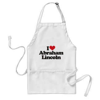 I Love Abraham Lincoln Adult Apron