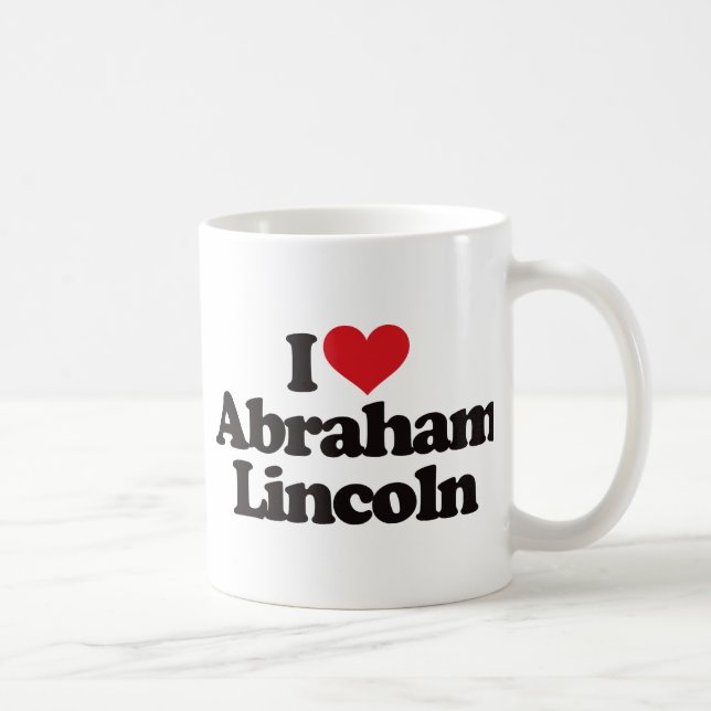 I Love Abraham Lincoln Coffee Mug (Right)