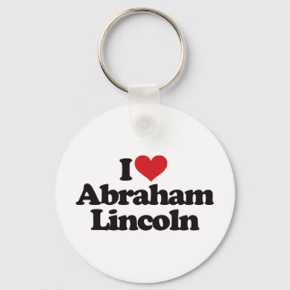I Love Abraham Lincoln Keychain