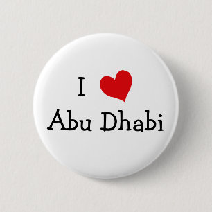 I Love Abu Dhabi Pinback Button