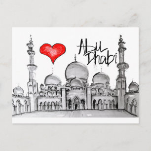 I love Abu Dhabi Postcard
