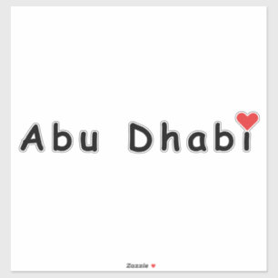 I love Abu Dhabi Sticker