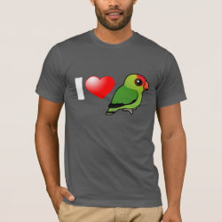 I Love Abyssinian Lovebirds Men's Basic American Apparel T-Shirt