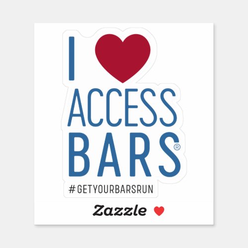 I Love Access Bars Vinyl Sticker