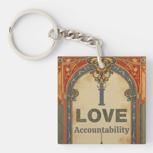 I Love Accountability Keychain (Front)