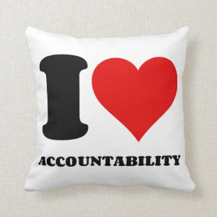 I LOVE ACCOUNTABILITY THROW PILLOW