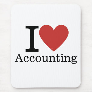 I ❤️ Love Accounting - Accounting Dept. - Mouse Pad