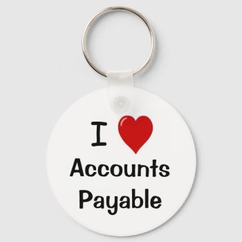 I Love Accounts Payable - I Heart Accounts Payable Keychain by accountingcelebrity at Zazzle