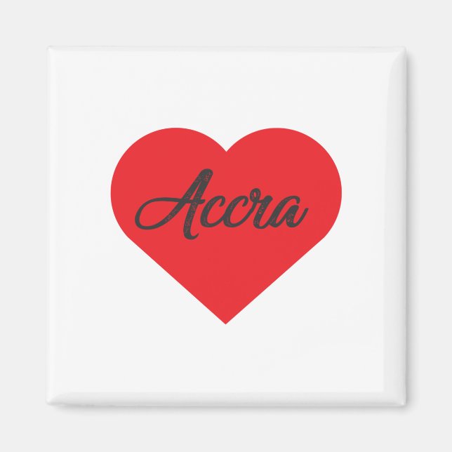 I Love Accra - Ghana Magnet (Front)