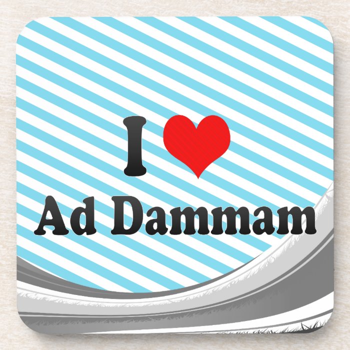 I Love Ad Dammam, Saudi Arabia Beverage Coaster