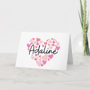 I love Adaline - hearts for Adaline Note Card