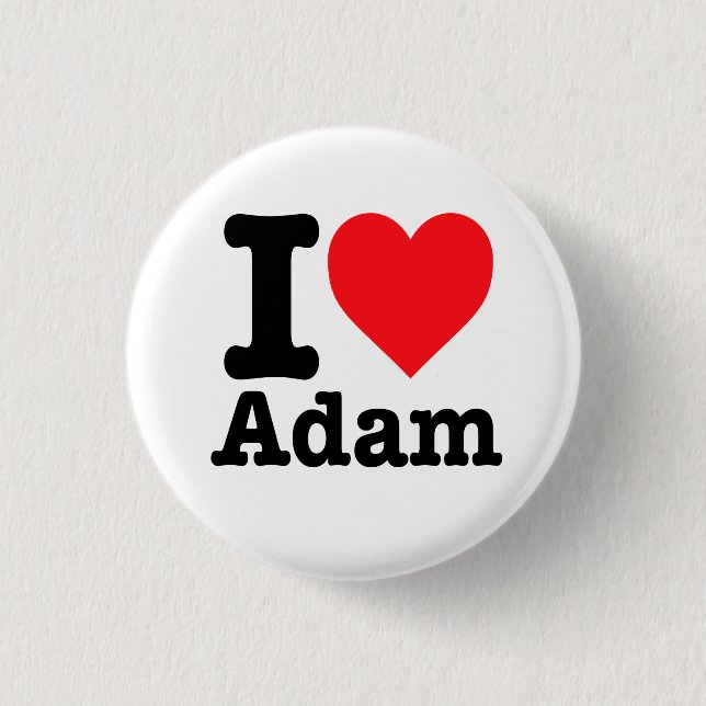 "I love Adam" Button (Front)