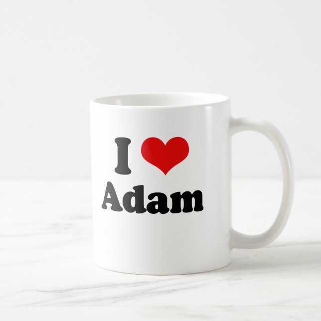I Love Adam   Coffee Mug (Right)