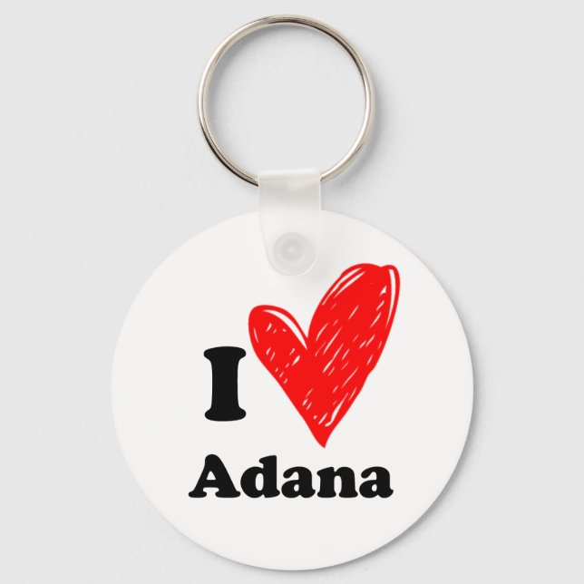 I Love Adana Keychain (Front)