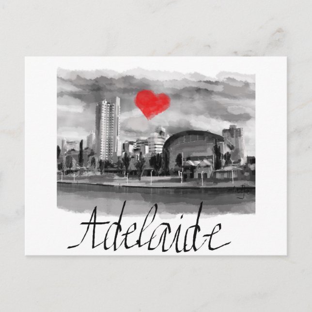 I love Adelaide Postcard (Front)