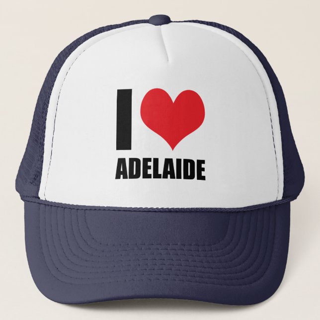 I love Adelaide Trucker Hat (Front)
