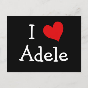 I Love Adele Postcard