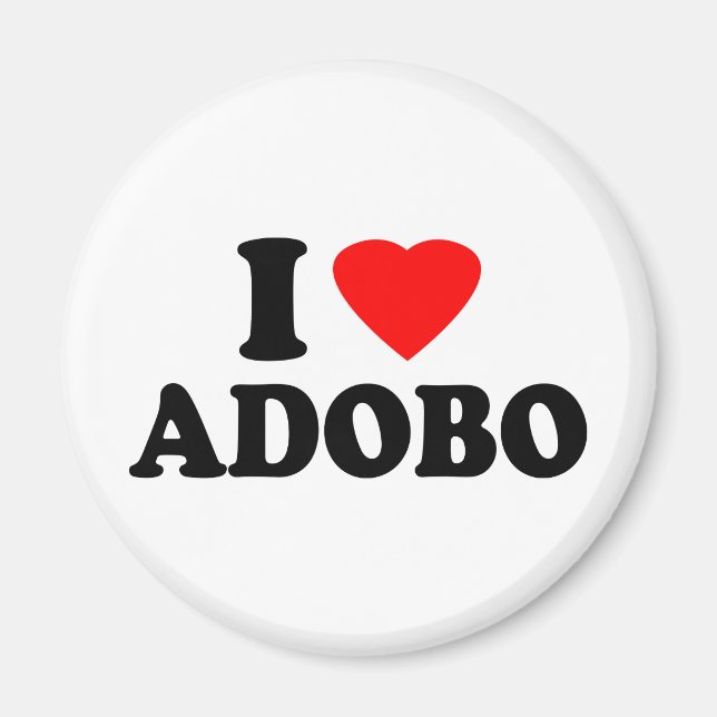 I Love Adobo Magnet (Front)