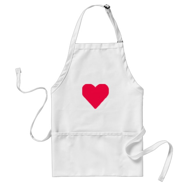 I Love Adult Apron (Front)
