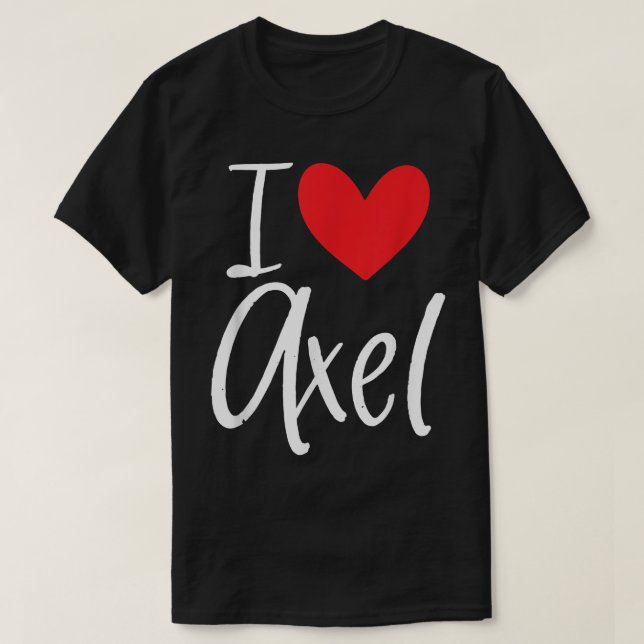 I Love Ael Name Personalized Girl Woman BFF Friend T-Shirt (Design Front)