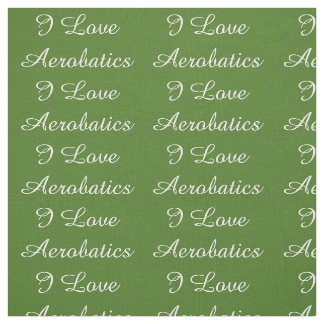 I Love Aerobatics Fabric (Swatch)