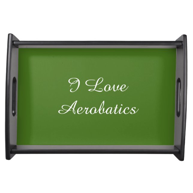 I Love Aerobatics Serving Tray (Front)