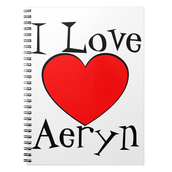 I Love Aeryn Heart Journal