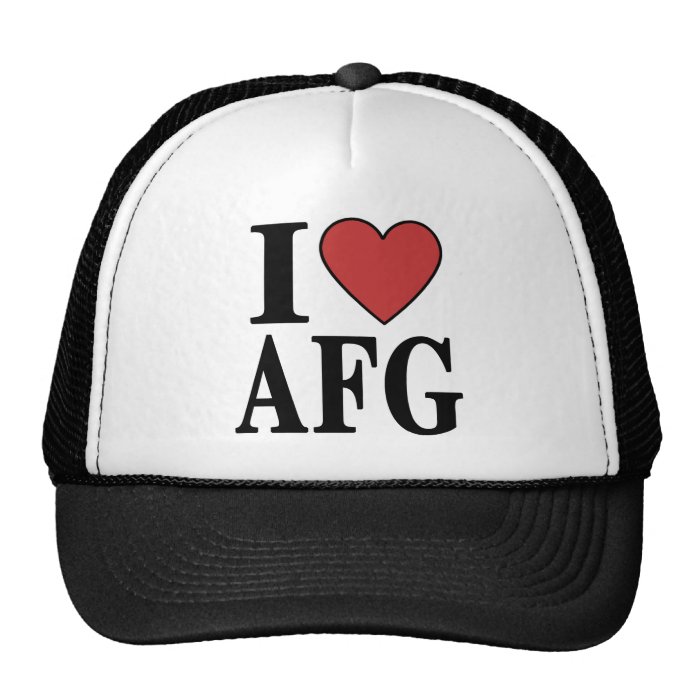 I Love AFG Hats