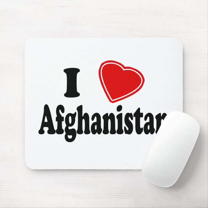 I Love Afghanistan Mouse Pad