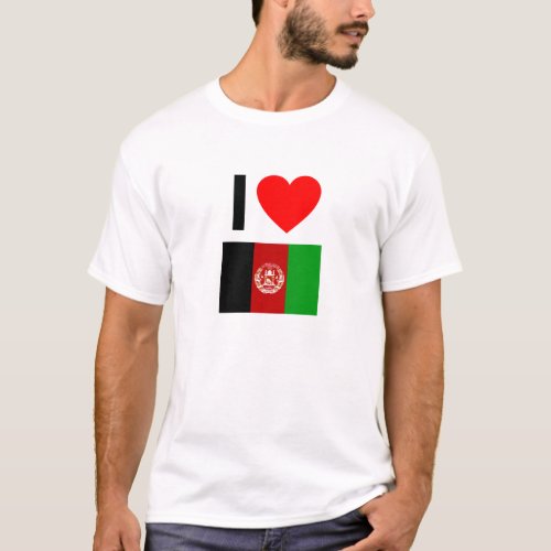 i love afghanistan T_Shirt