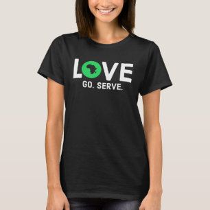 I Love Africa  Africa Map T-Shirt