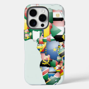 I Love Africa Art Print Pan-African Map & Herita iPhone 16 Pro Case