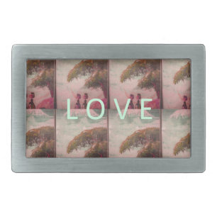 I Love Africa – Cultural Landscape Pattern Belt Buckle