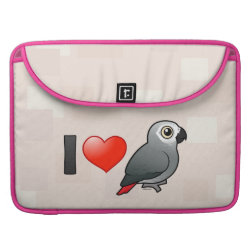 I Love African Grey Parrots Macbook Pro 15