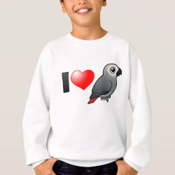 I Love African Grey Parrots Kids' American Apparel Organic T-Shirt