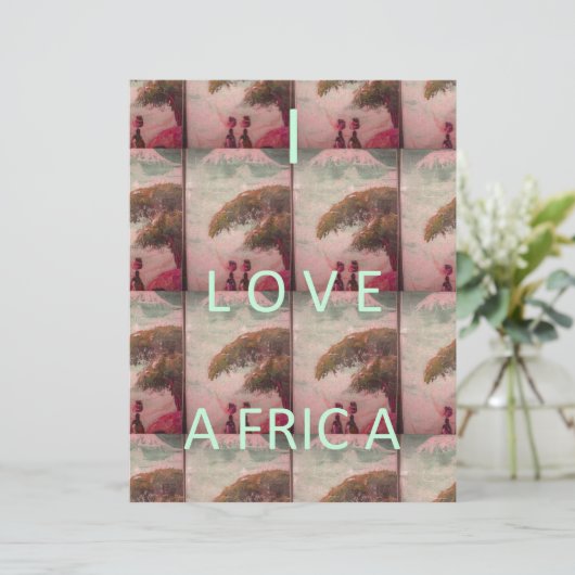 I Love Africa Hakuna Matata Kilimanjaro Mountain A (Standing Front)