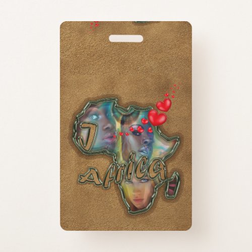 I love Africa Messenger Bag Badge