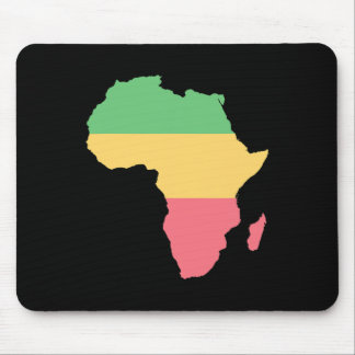 I Love Africa Rosta Colored Continent Mouse Pad