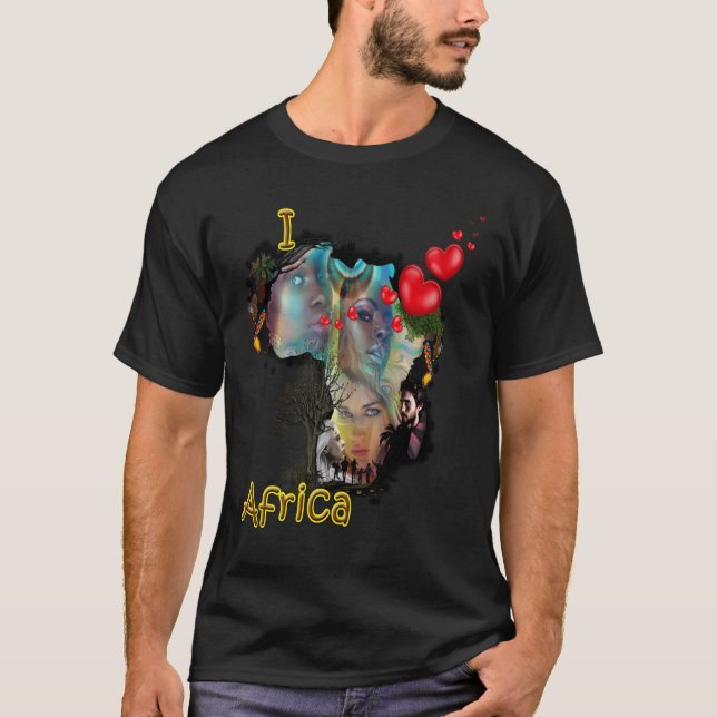 I love Africa  T-Shirt (Front)
