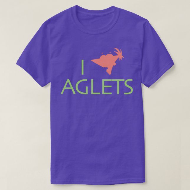 I Love Aglets T-Shirt (Design Front)