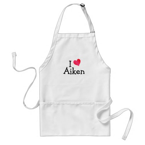 I Love Aiken Adult Apron