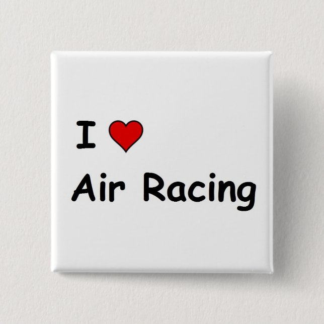 I Love Air Racing Button (Front)