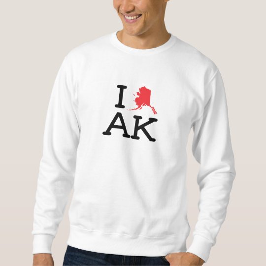 I Love AK - State - Sweatshirt
